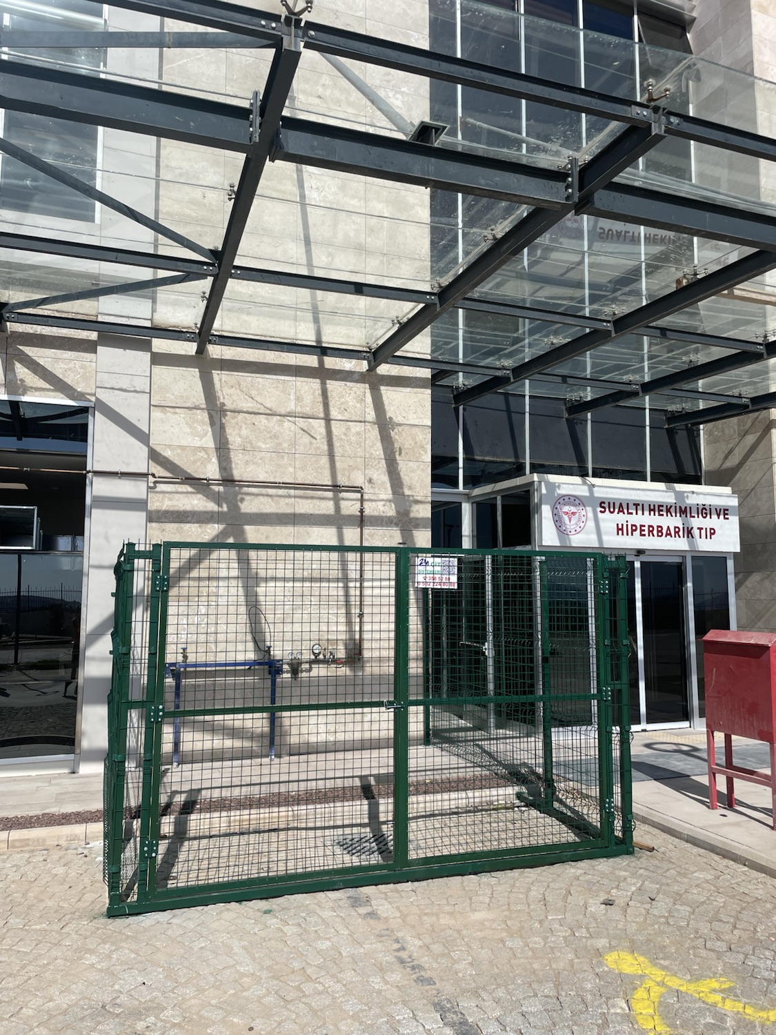 Bodrum Devlet Hastanesi çit uygulaması